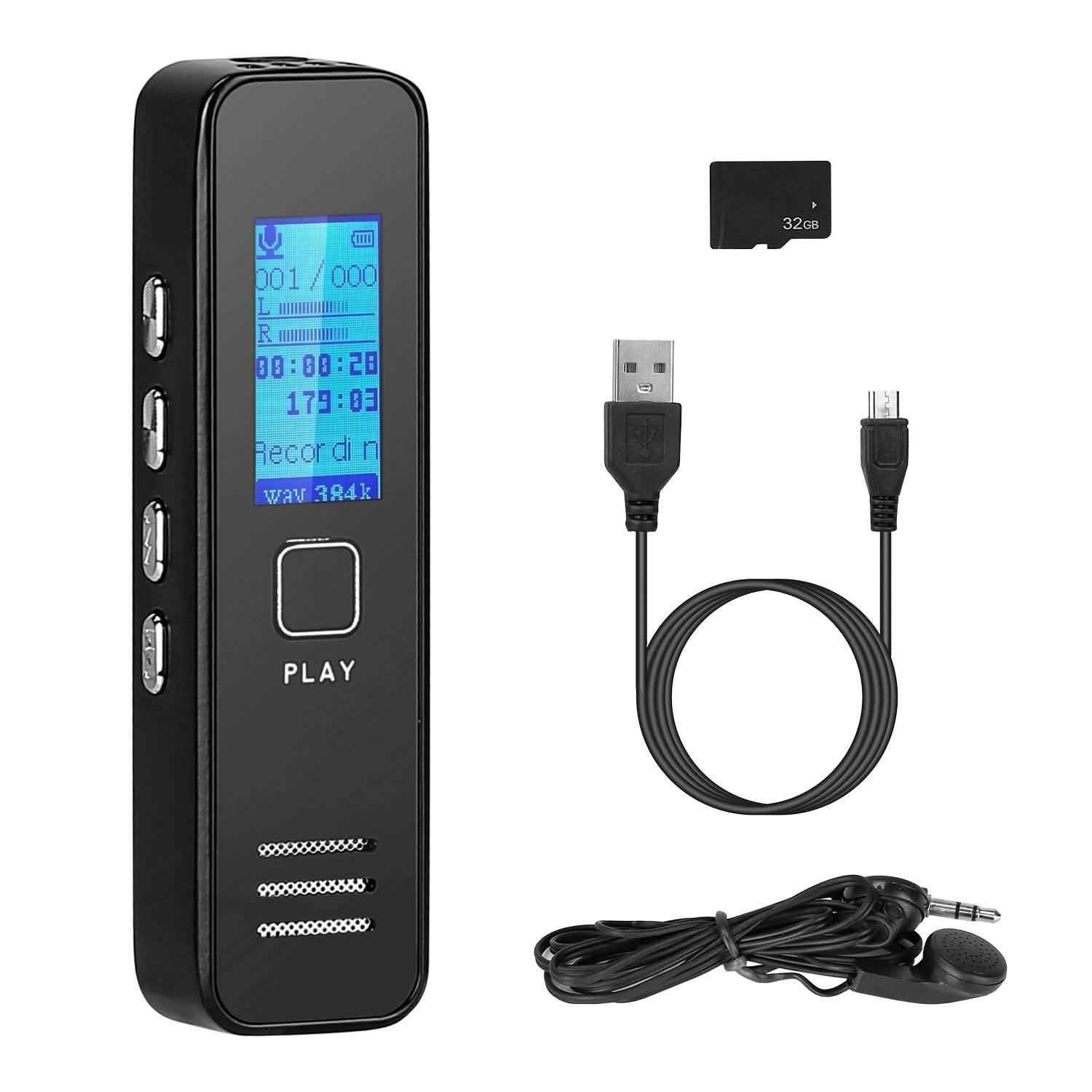 Digital Voice Recorder 32GB HD Sound Audio Recorder DailySale