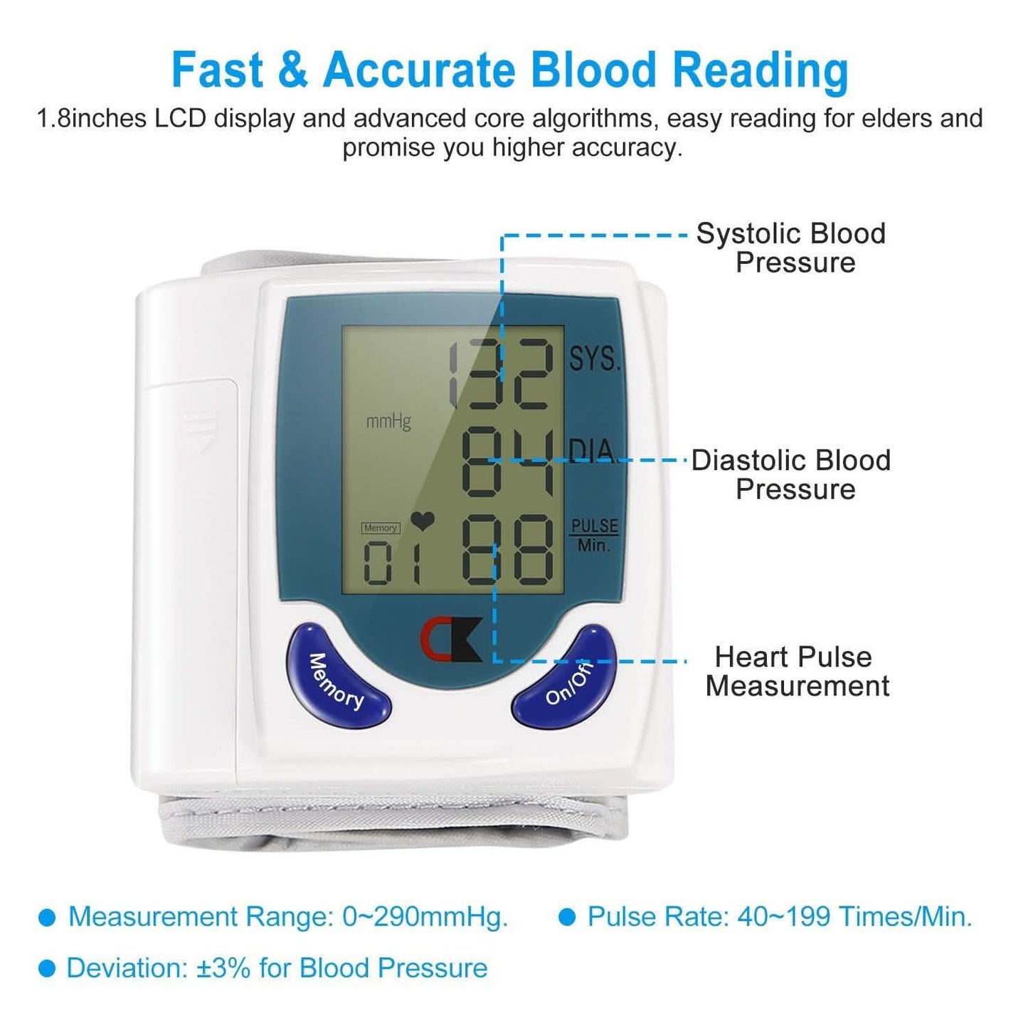 Digital Wrist Blood Pressure Monitor DailySale
