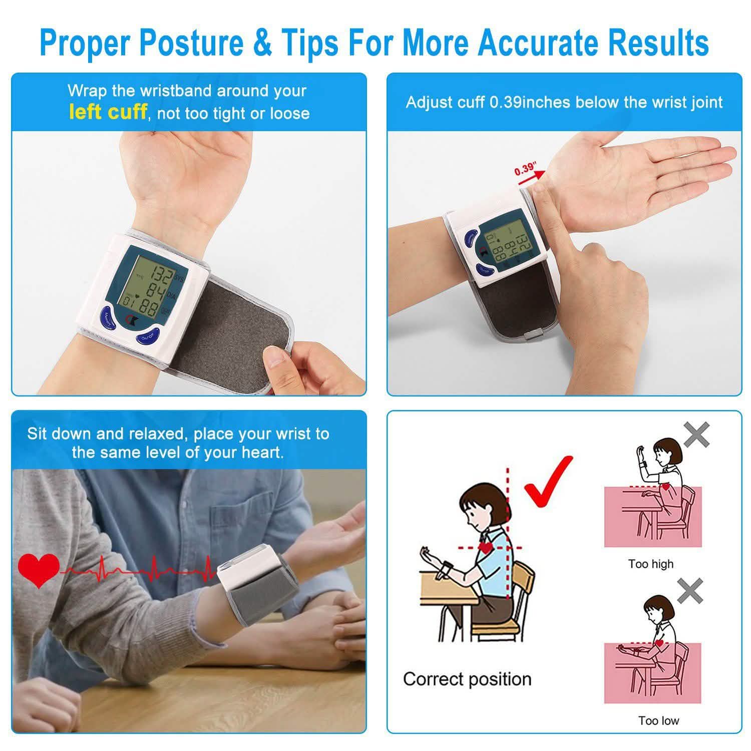 Digital Wrist Blood Pressure Monitor DailySale
