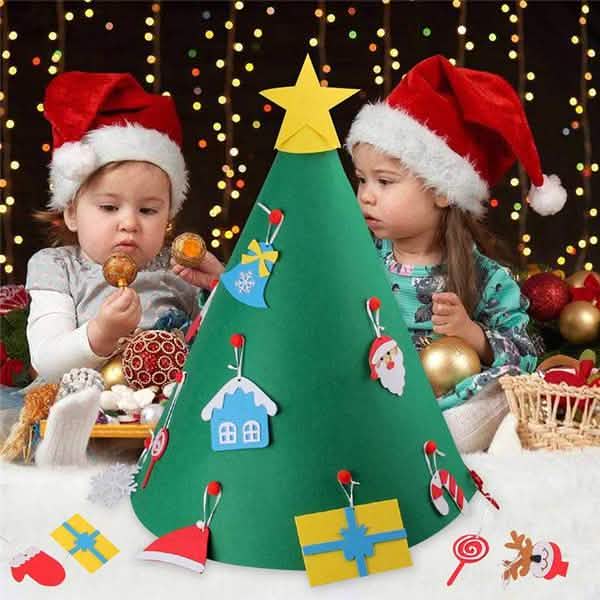 DIY 3D Felt Christmas Tree Upgraded Toddler Christmas Tree DailySale