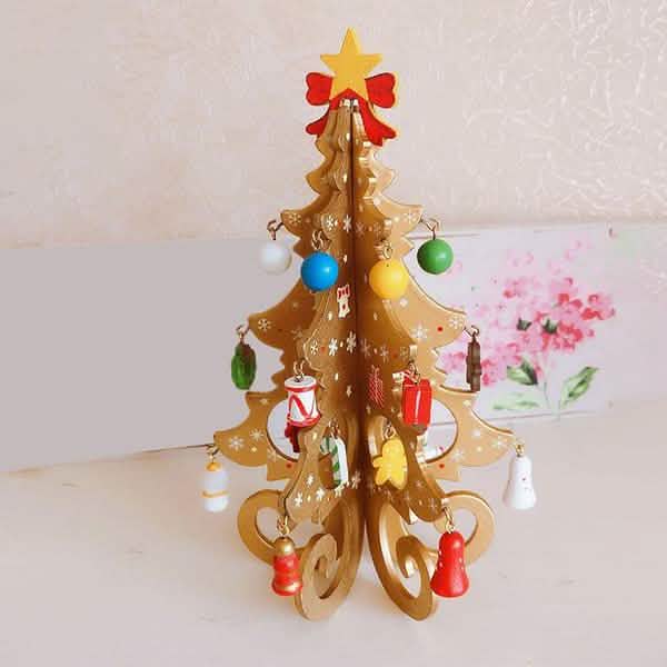 DIY Stereo Wooden Christmas Tree - Christmas Decoration Ornaments DailySale