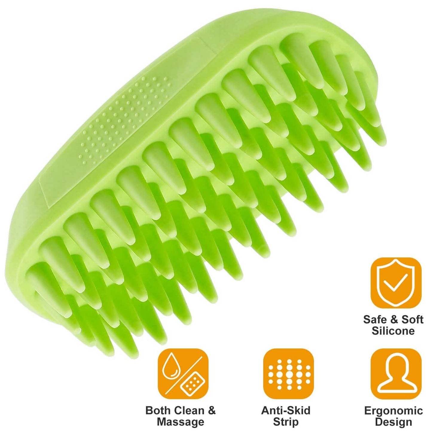 Dog Bath Brush Anti-Skid Pet Grooming Shower Silicone Massage Comb DailySale