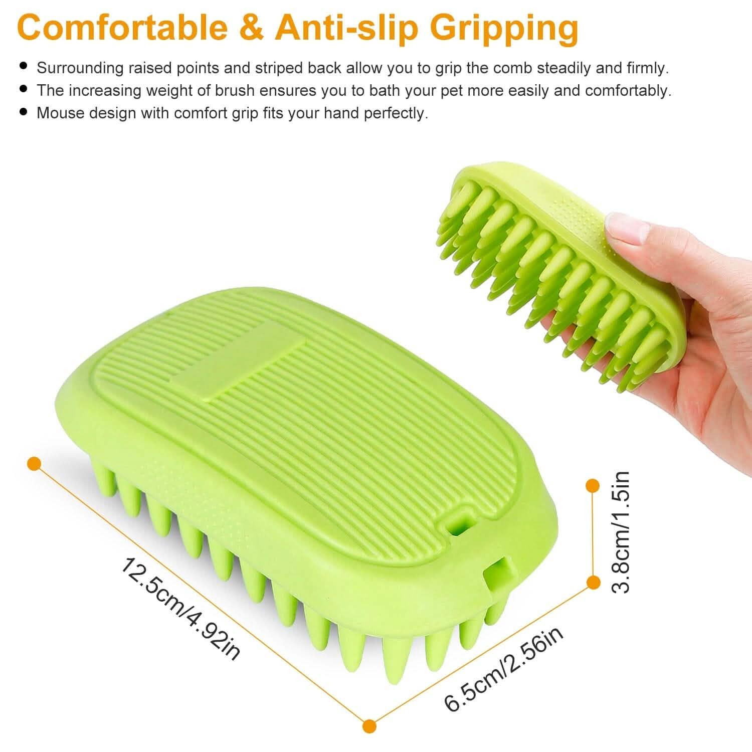 Dog Bath Brush Anti-Skid Pet Grooming Shower Silicone Massage Comb DailySale