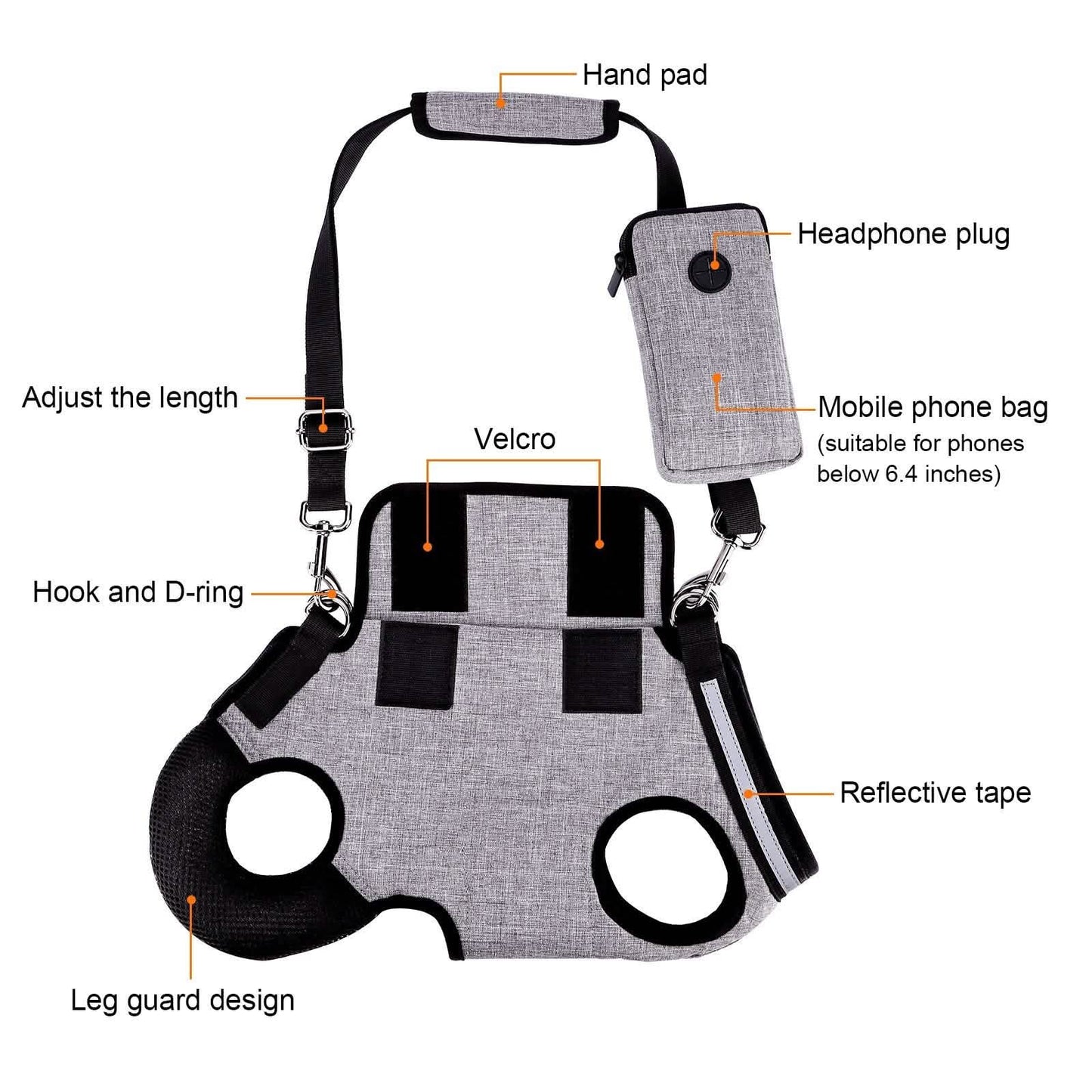 Dog Lift Harness Adjustable Pet Sling Bag Assist Aged Disabled Dogs Small DailySale