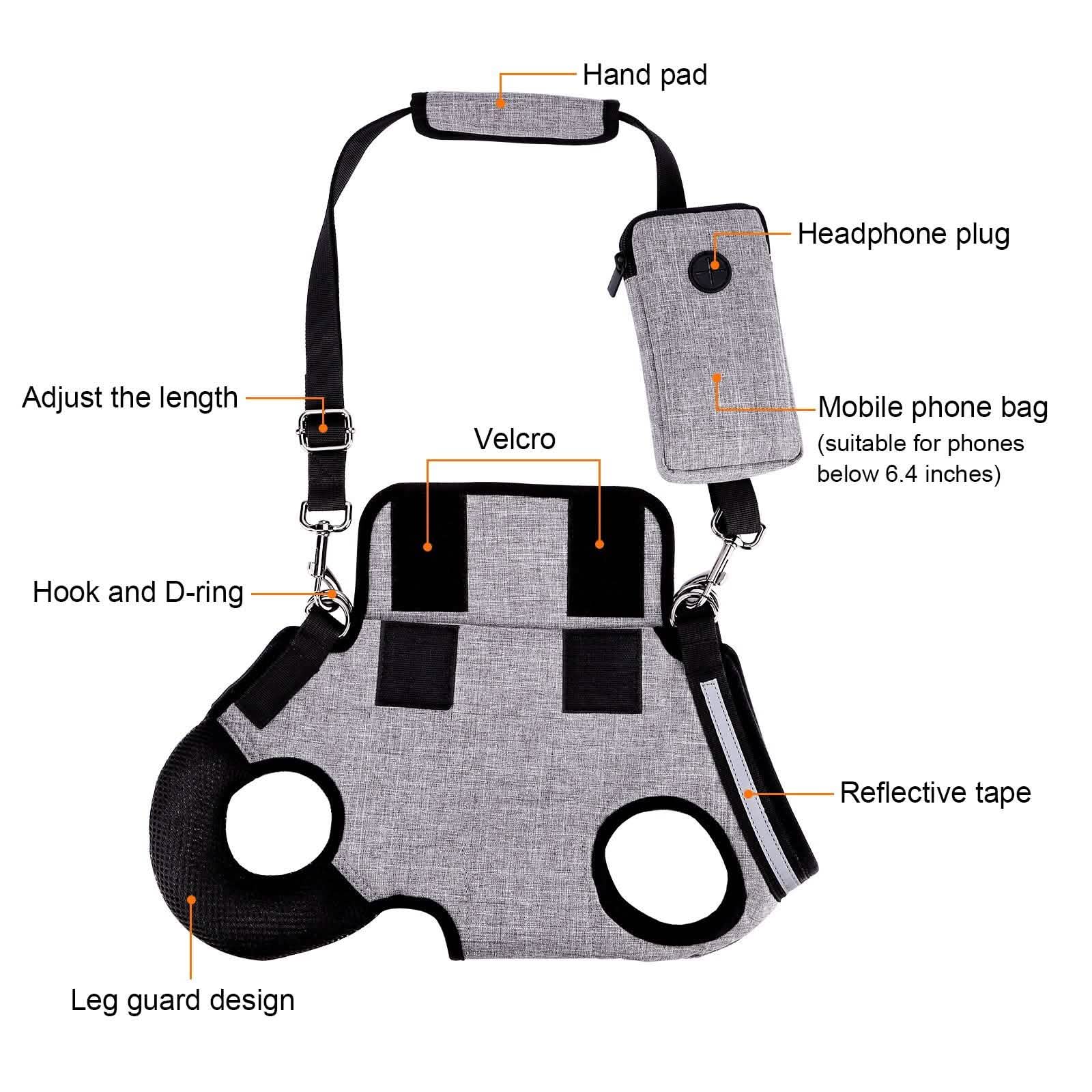 Dog Lift Harness Adjustable Pet Sling Bag Assist Aged Disabled Dogs Small DailySale
