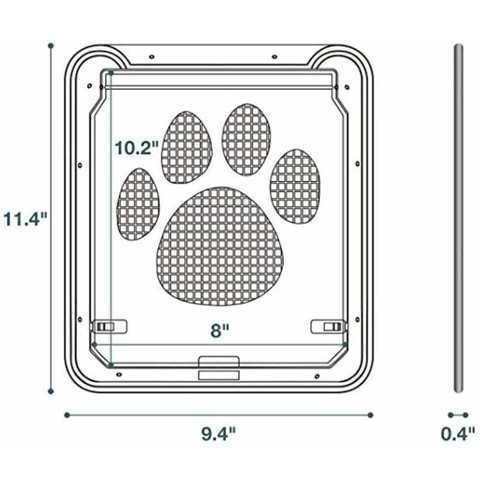 Dog or Cat Small Screen Locking Flap Door Magnetic Automatic Slide Protector DailySale