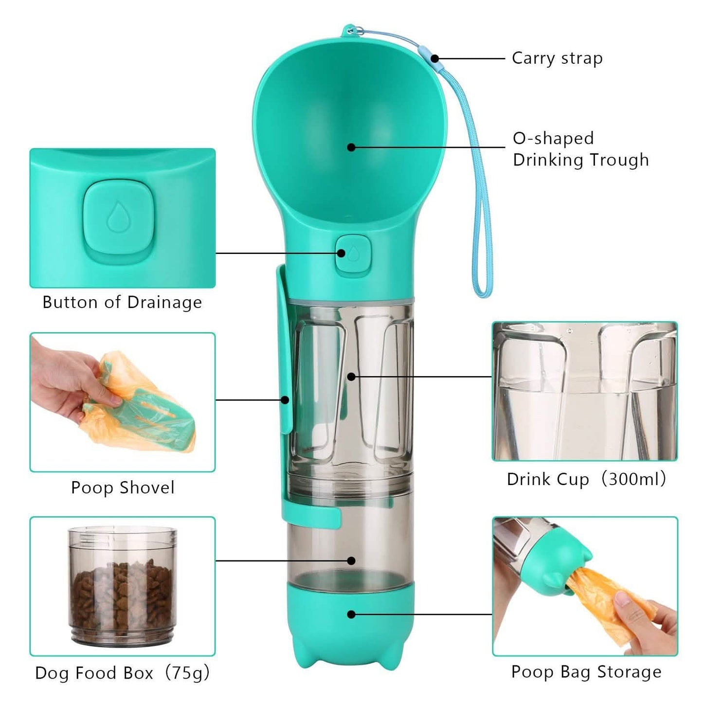 Dog Water Bottle Portable Leak Proof for Hiking Climbing Travel DailySale