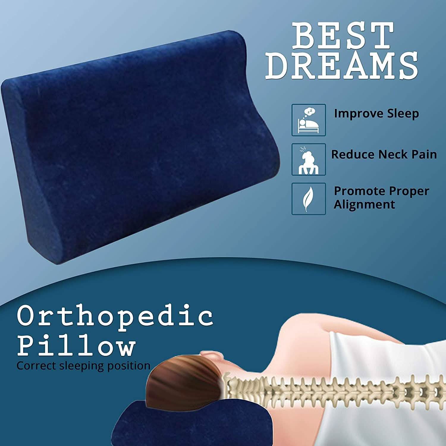 Dr. Franklyn's Contour Memory Foam Neck Pillow DailySale