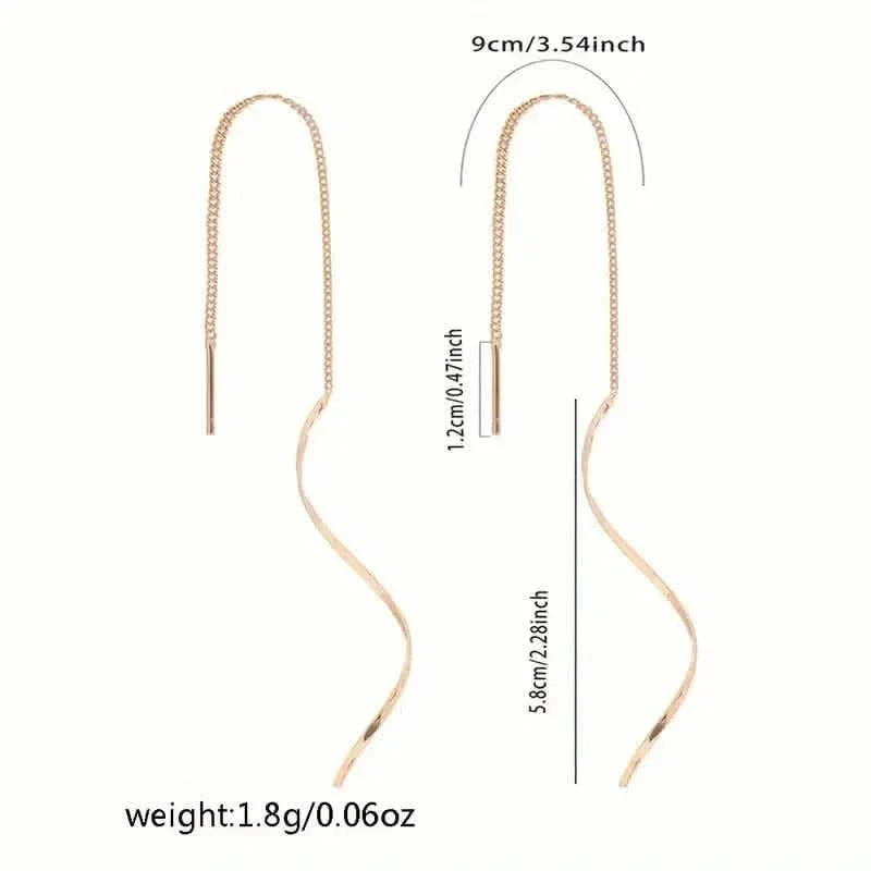 Drop Earrings Golden S Design DailySale