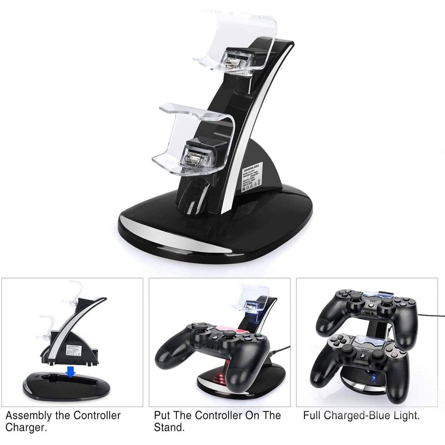 Dual USB Fast Charging Station and LED Indicator for Sony PS4 Controller DailySale