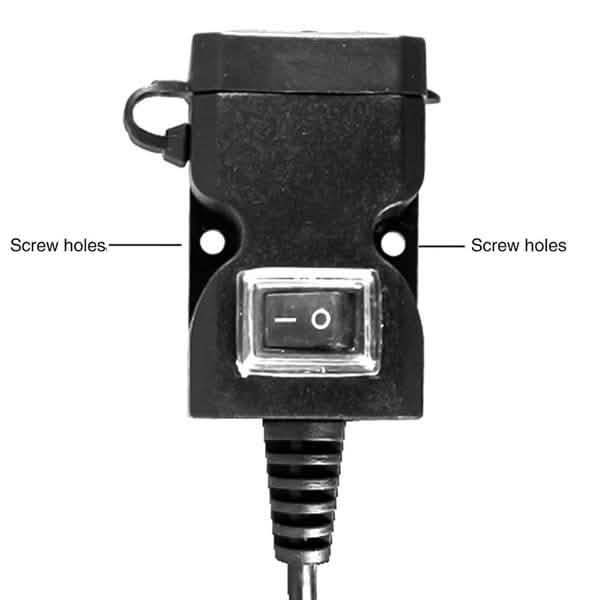 Dual USB Port 9-24V Waterproof Motorbike Motorcycle Handlebar Charger Adapter DailySale