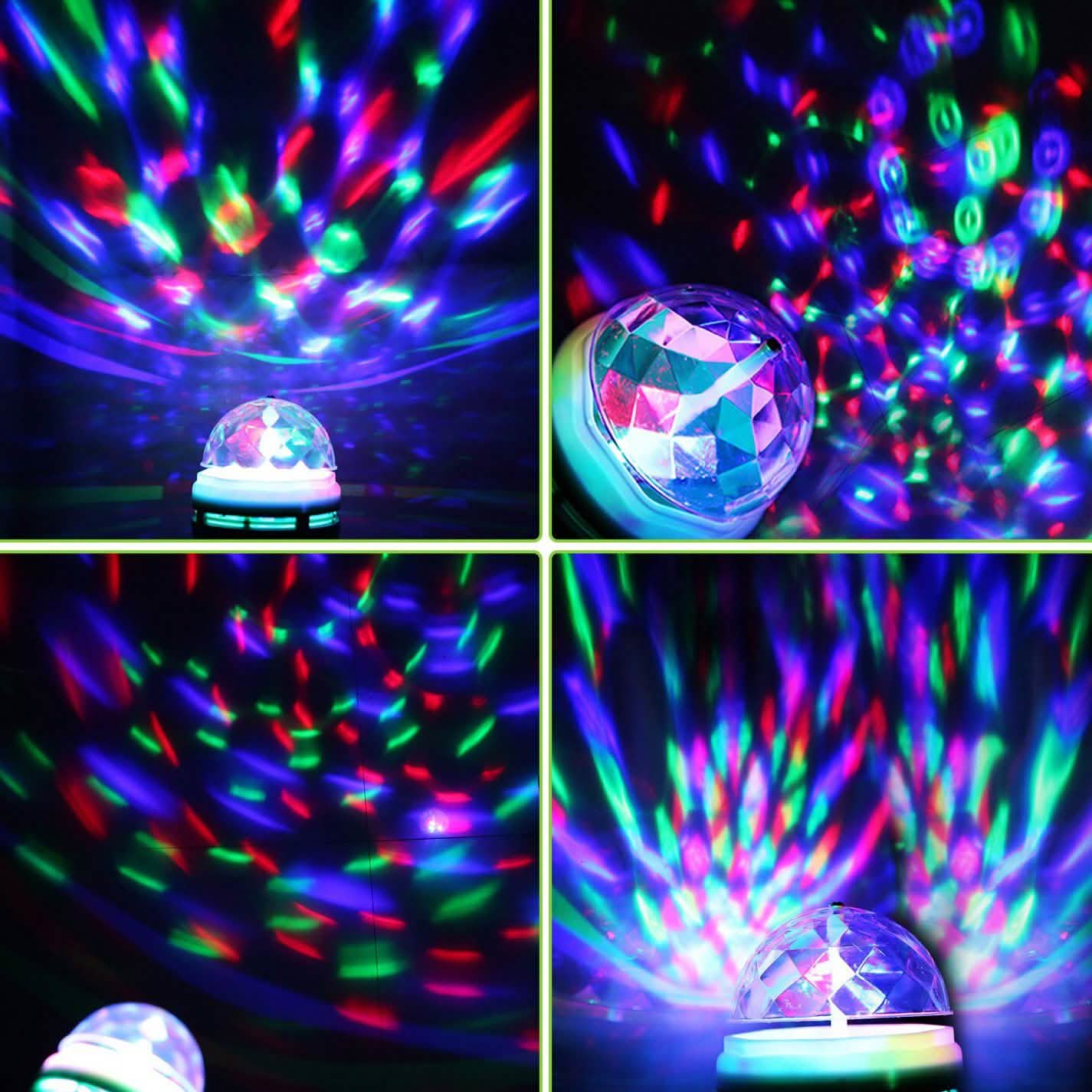 E27 3W Rotating RGB LED Light Bulb DailySale