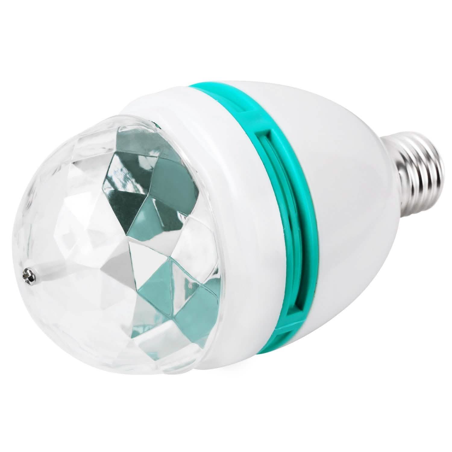 E27 3W Rotating RGB LED Light Bulb DailySale