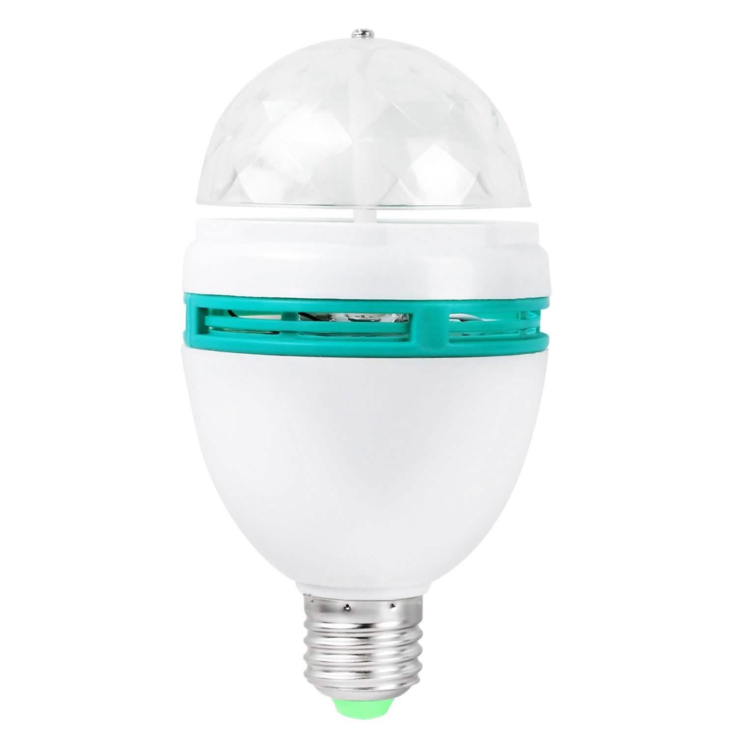 E27 3W Rotating RGB LED Light Bulb DailySale