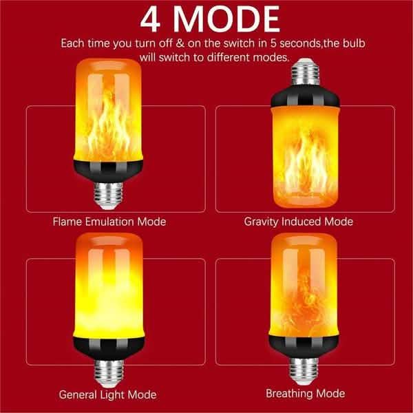 E27 LED Flame Effect Light Bulb DailySale