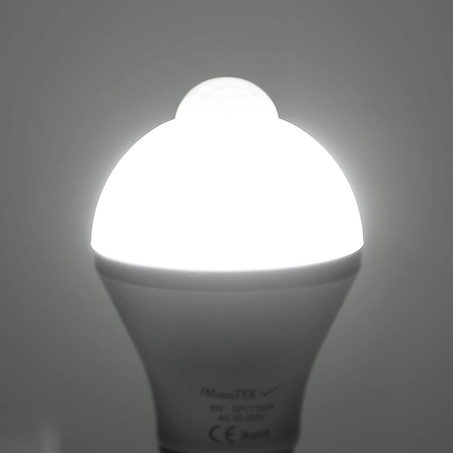 E27 Motion Sensor Light Bulb 1000LM 6500K Dust to Dawn Automatic DailySale