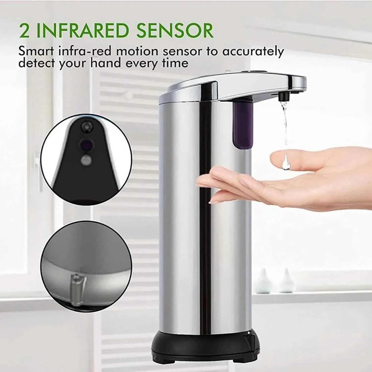 Stainless Steel Automatic Soap Dispenser DailySale