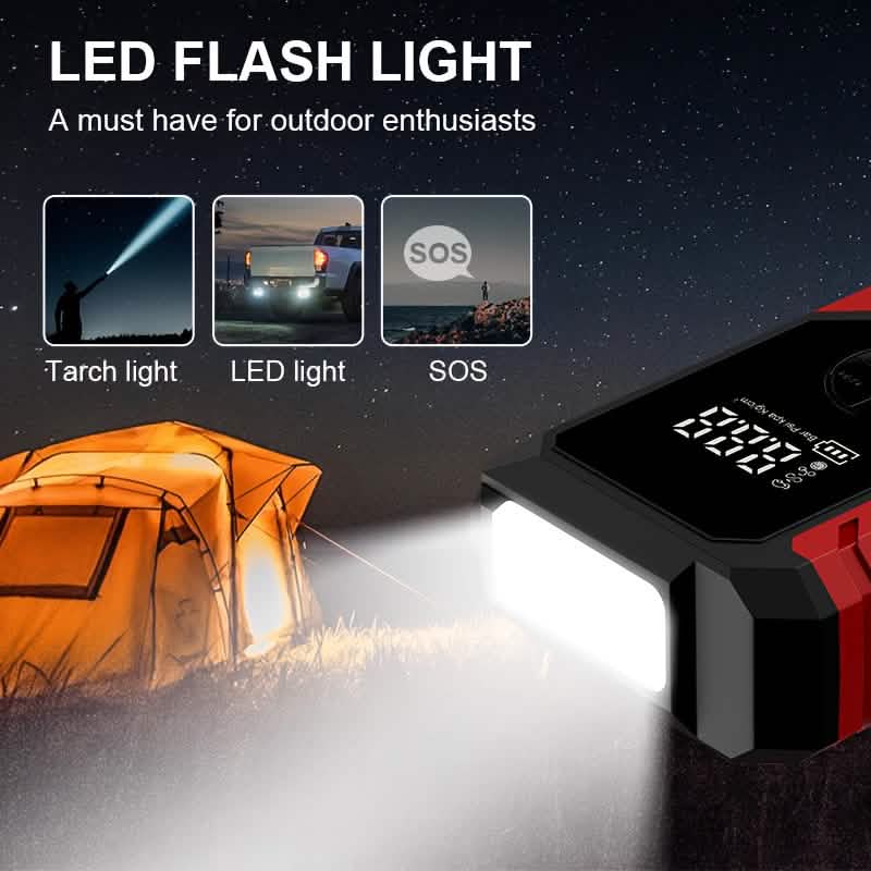 Portable 12V Car Jump Starter, Battery Charger, Air Pump (LED Display) DailySale