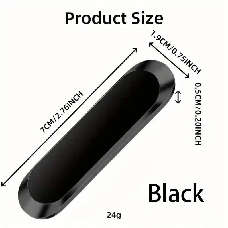 2-Pack: Super Magnetic Car Phone Holder – Black, Compact & Secure Grip DailySale