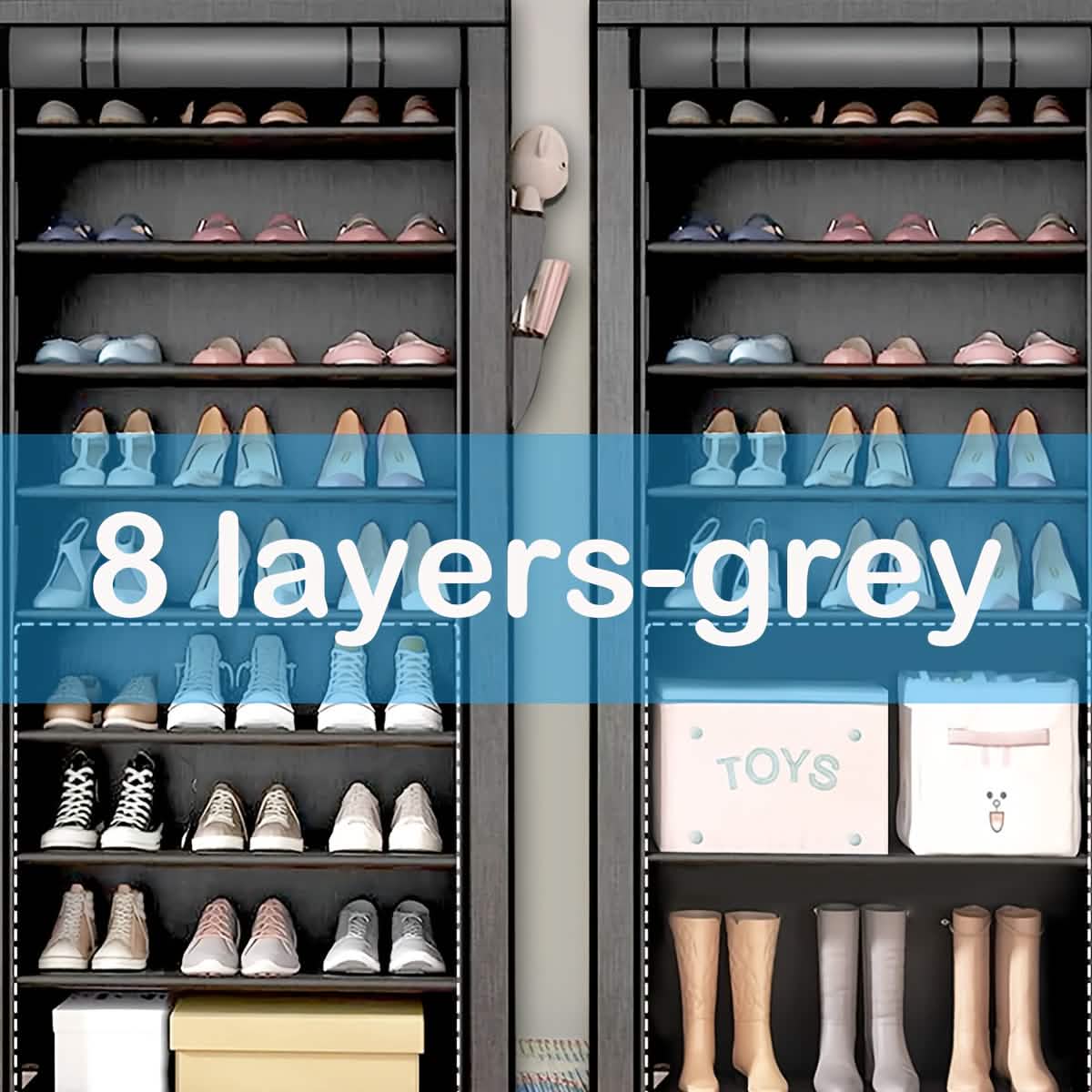 10-Layer 9 Grid Shoe Rack Shelf Storage Closet Organizer DailySale