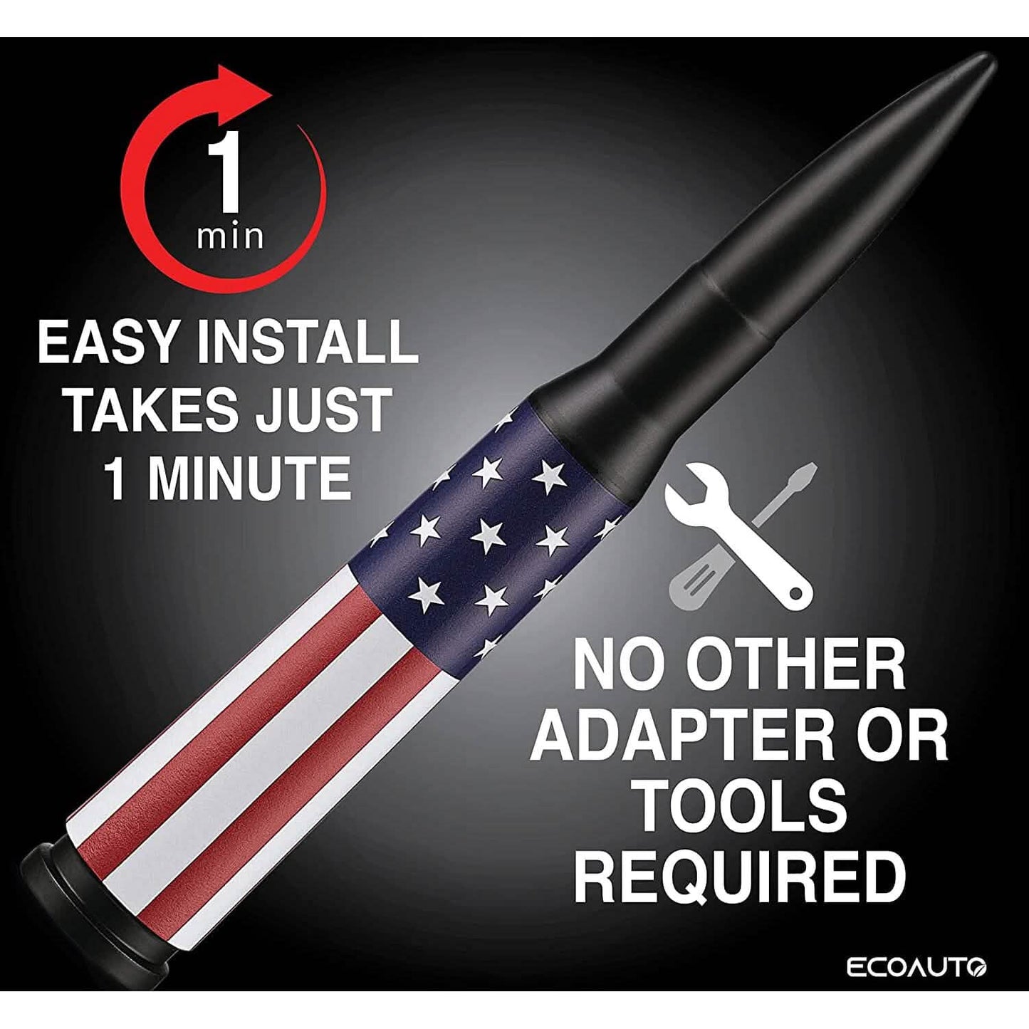 EcoAuto Badass Bullet Antenna Replacement Fits All Chevy & GMC Truck DailySale