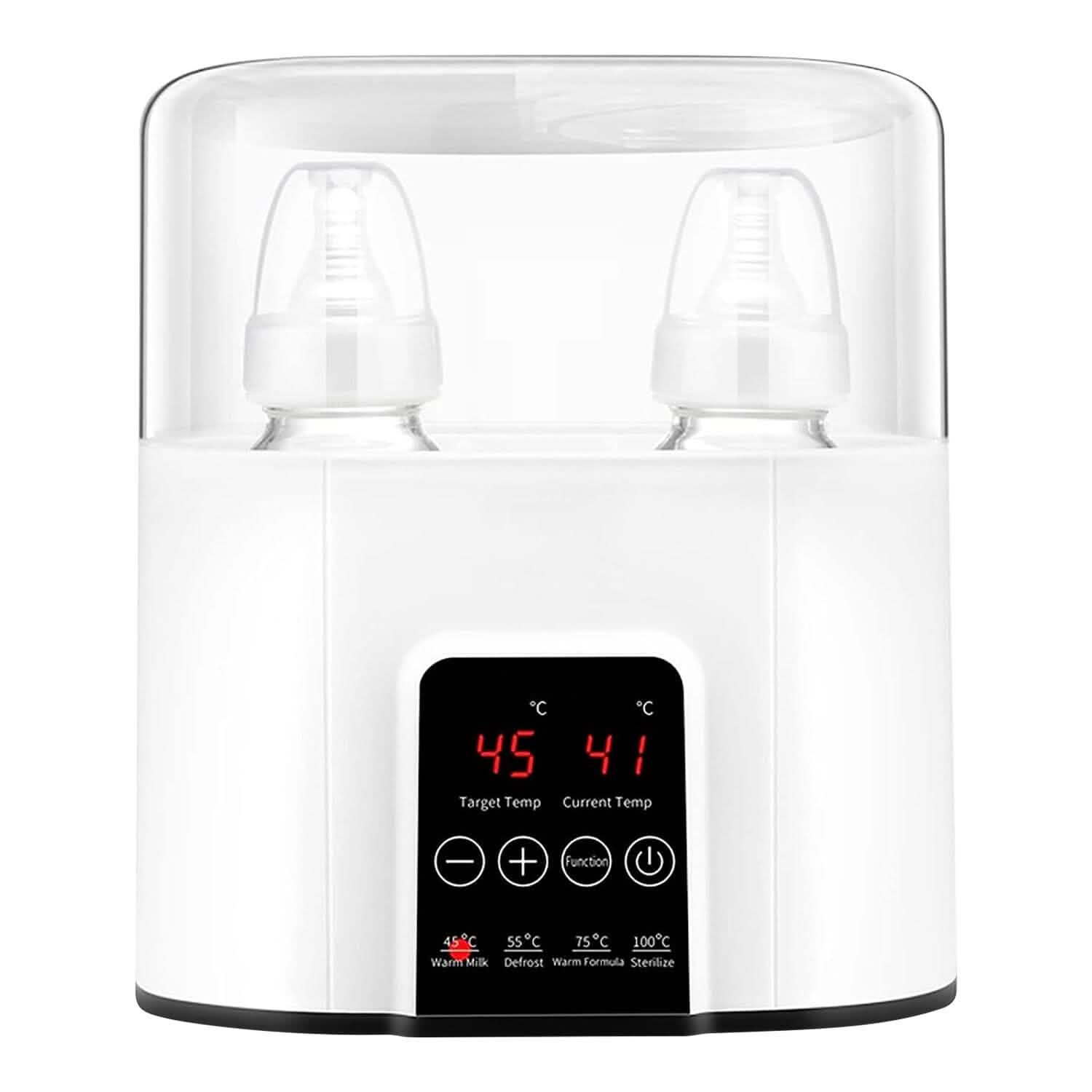 Electric Baby Milk Bottle Warmer Fit with 4 Heating Modes Adjustable Temperature Display Screen DailySale