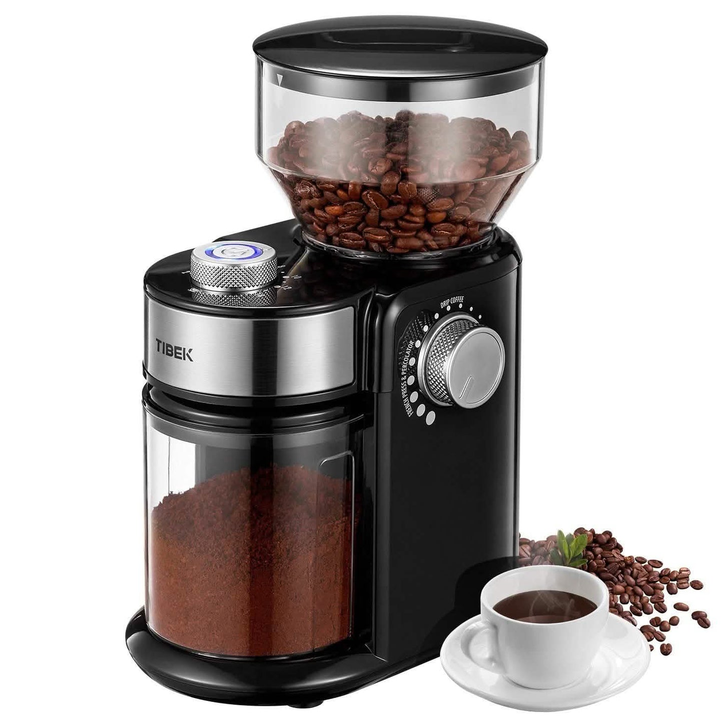 Electric Burr Coffee Grinder with 18 Settings DailySale
