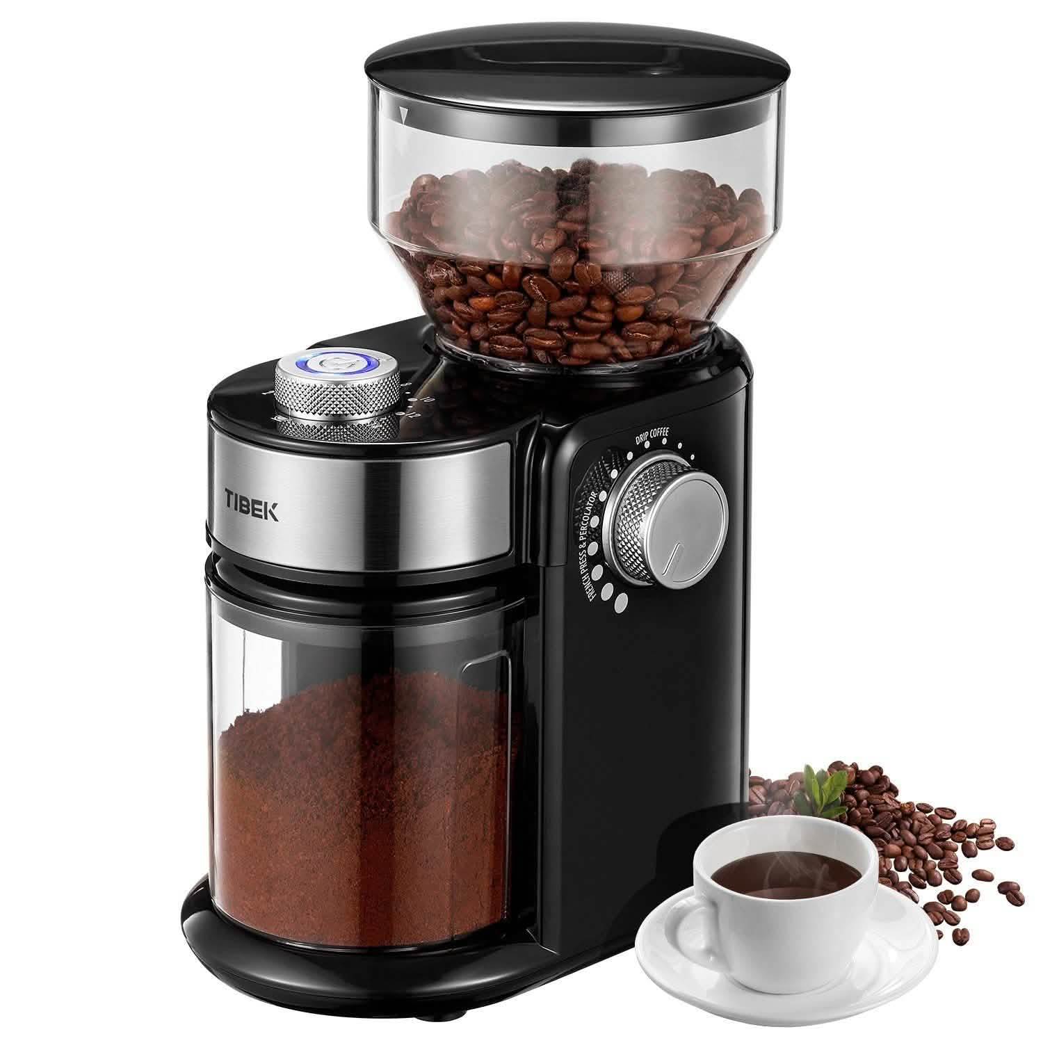 Electric Burr Coffee Grinder with 18 Settings DailySale