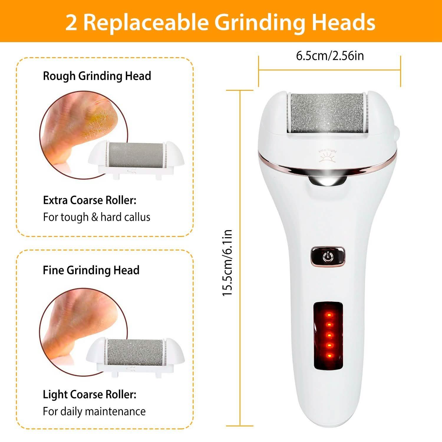 Electric Callus Remover USB Rechargeable Foot Scrubber DailySale