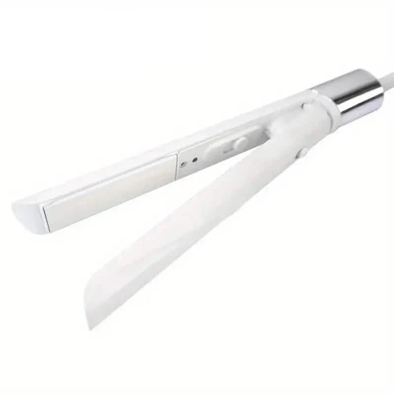 Electric Hair Straightener and Curler with Ceramic Plates DailySale