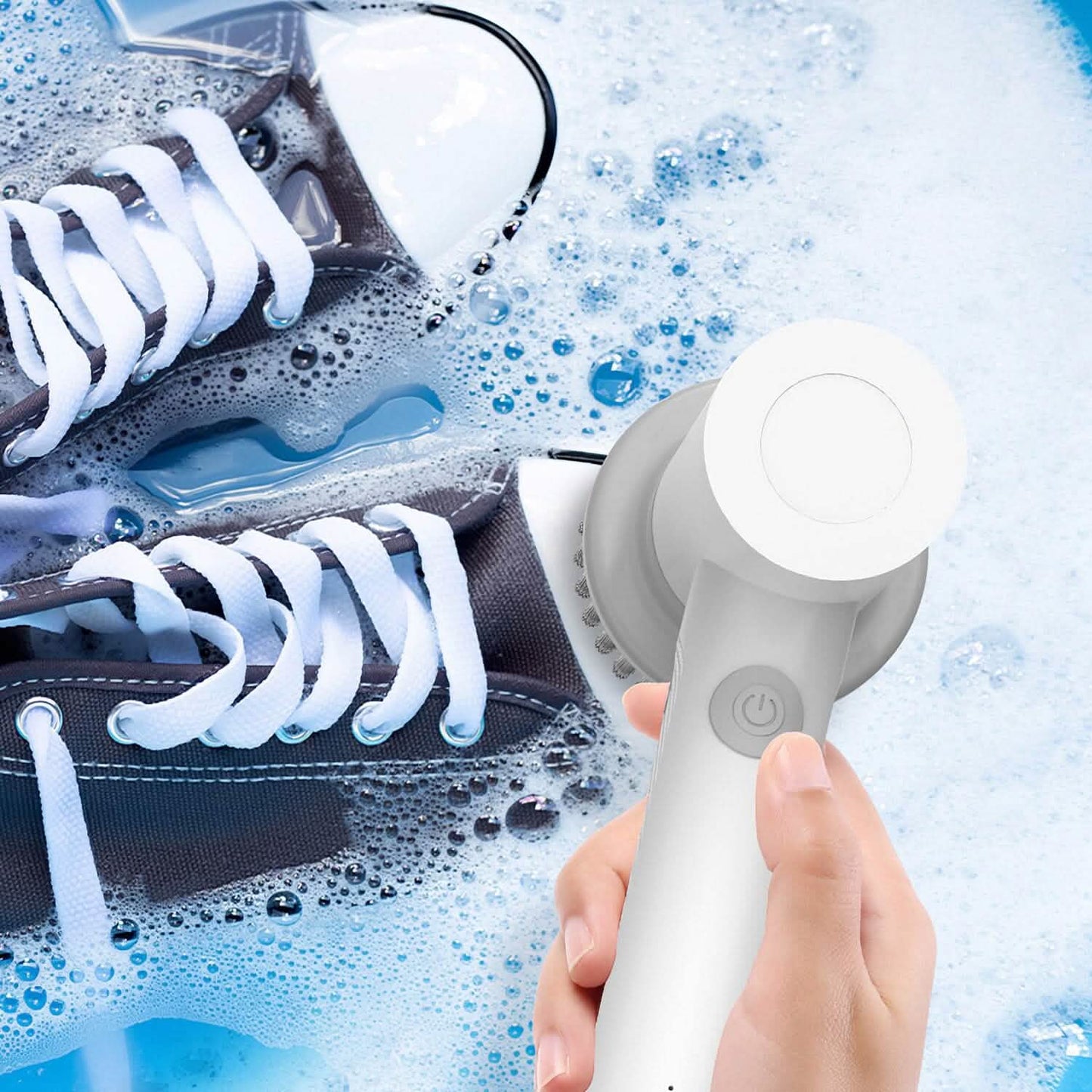 Electric Handheld Spin Scrubber Cordless Cleaning Brush with 2 Rotating Speeds DailySale