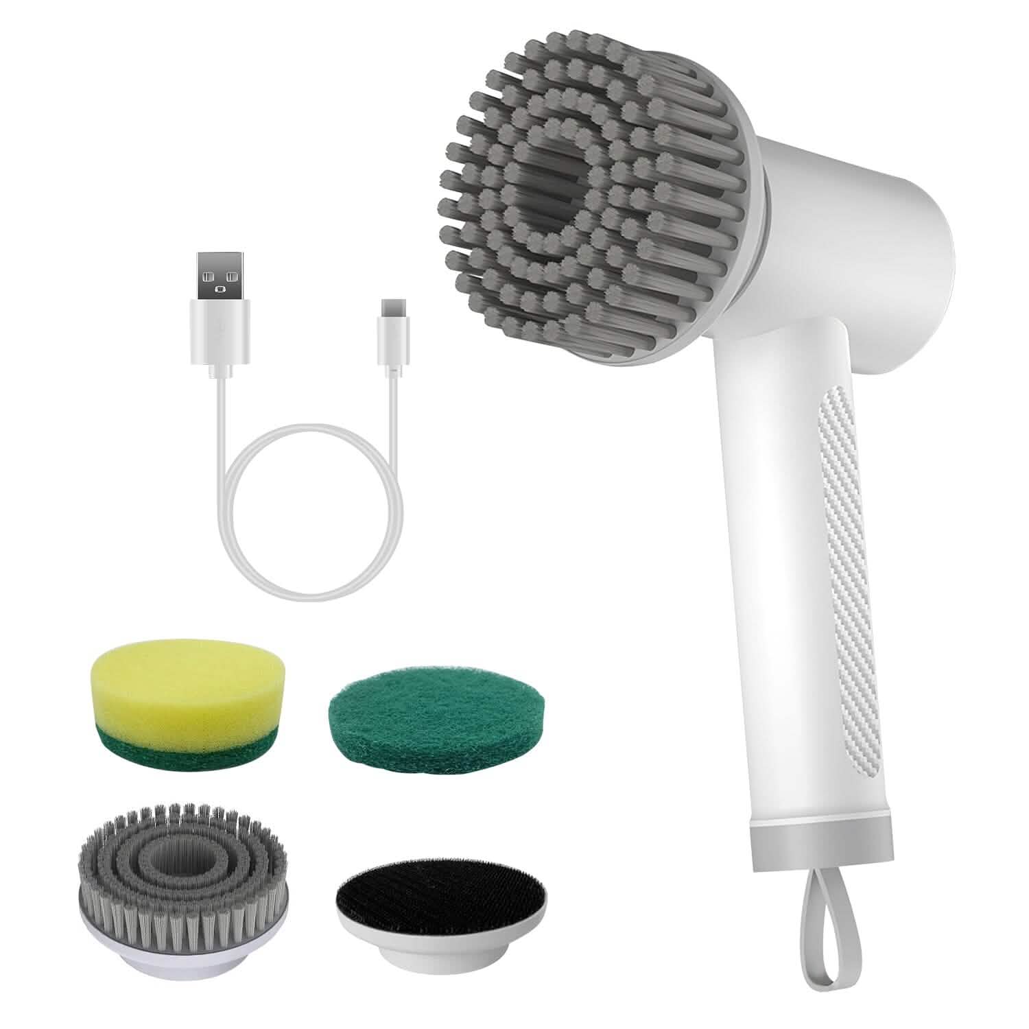Electric Handheld Spin Scrubber Cordless Cleaning Brush with 2 Rotating Speeds DailySale