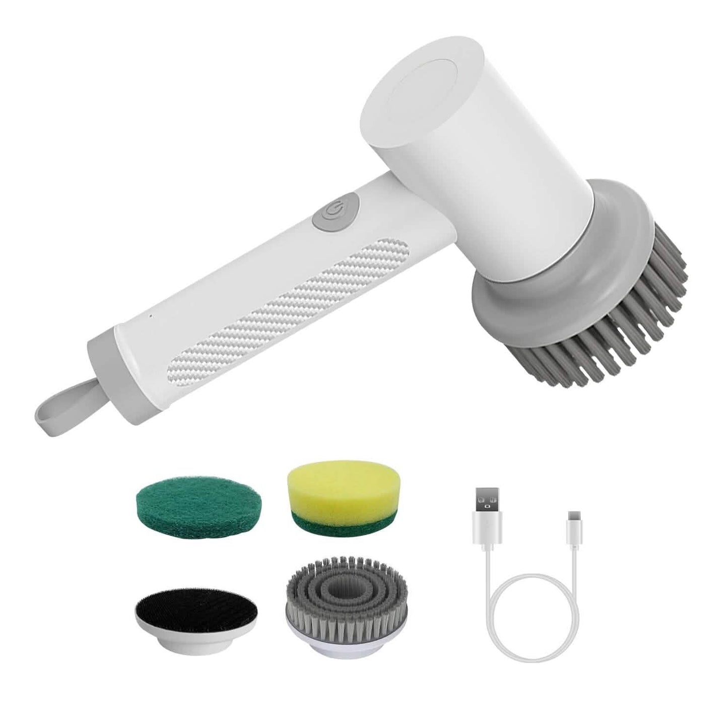 Electric Handheld Spin Scrubber Cordless Cleaning Brush with 2 Rotating Speeds DailySale