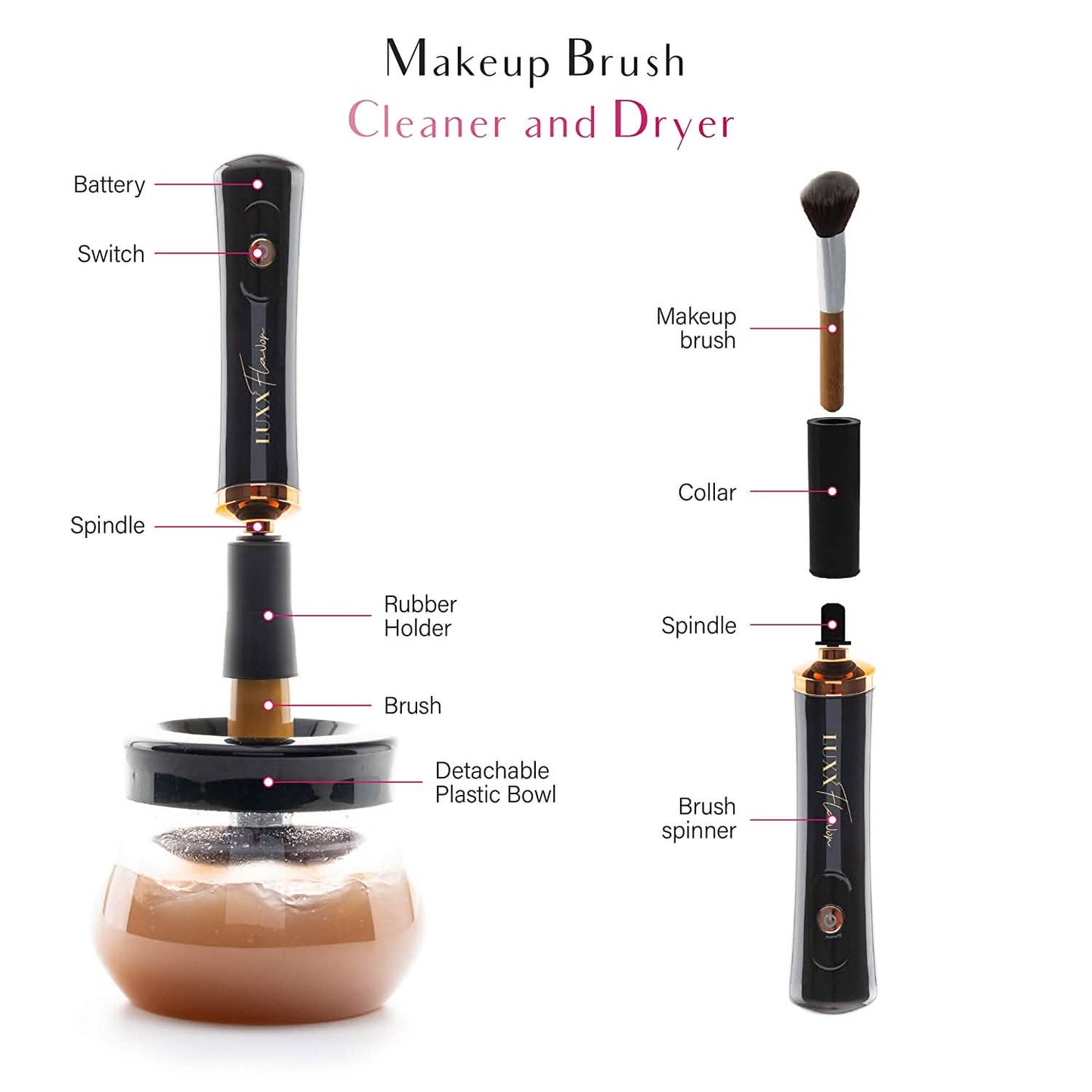 Electric Makeup Brush Cleaner and Dryer Machine DailySale