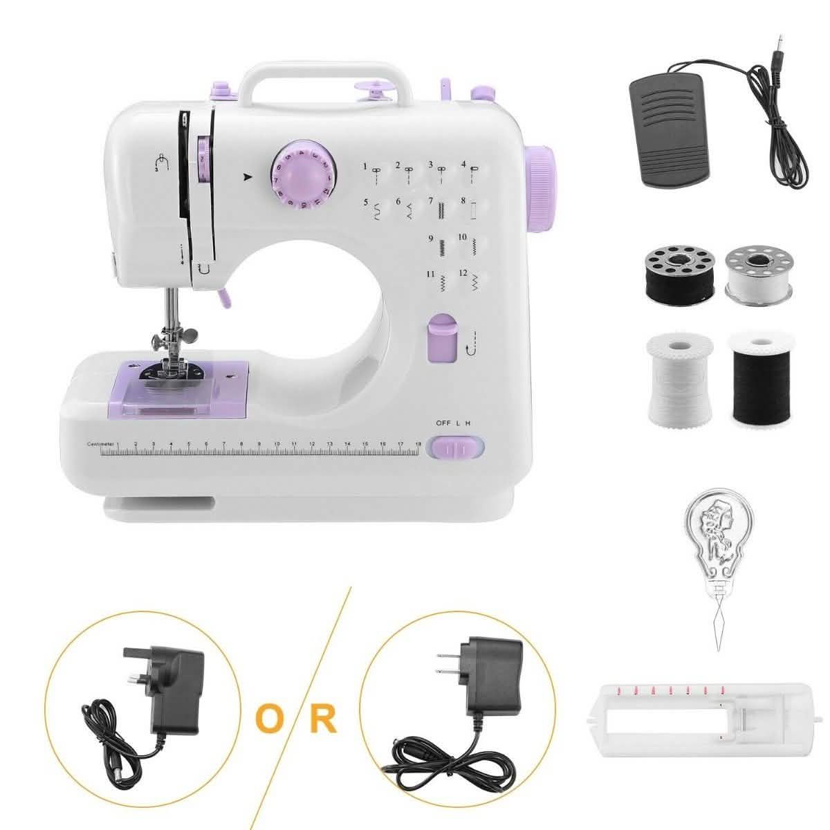 Electric Sewing Machine 12 Stitches with Foot Pedal DailySale