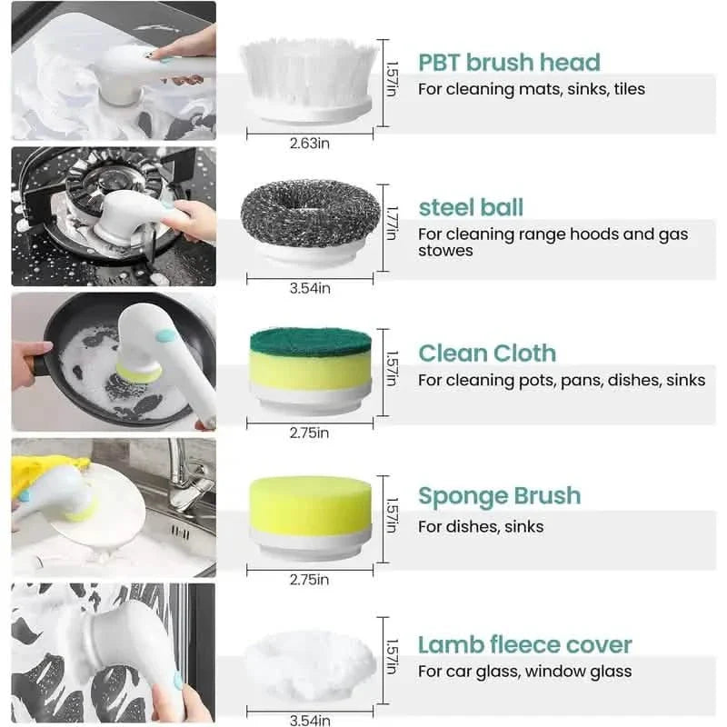 Electric Spin Scrubber for Bathtub, Kitchen, Dish, Sink, Tub and Tile DailySale