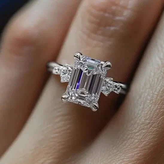 Elegant Princess Cut Cubic Zirconia Engagement Ring DailySale