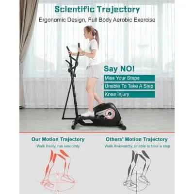Elliptical Exercise Machine Cross Trainer for Home Use Up to 220 lbs DailySale