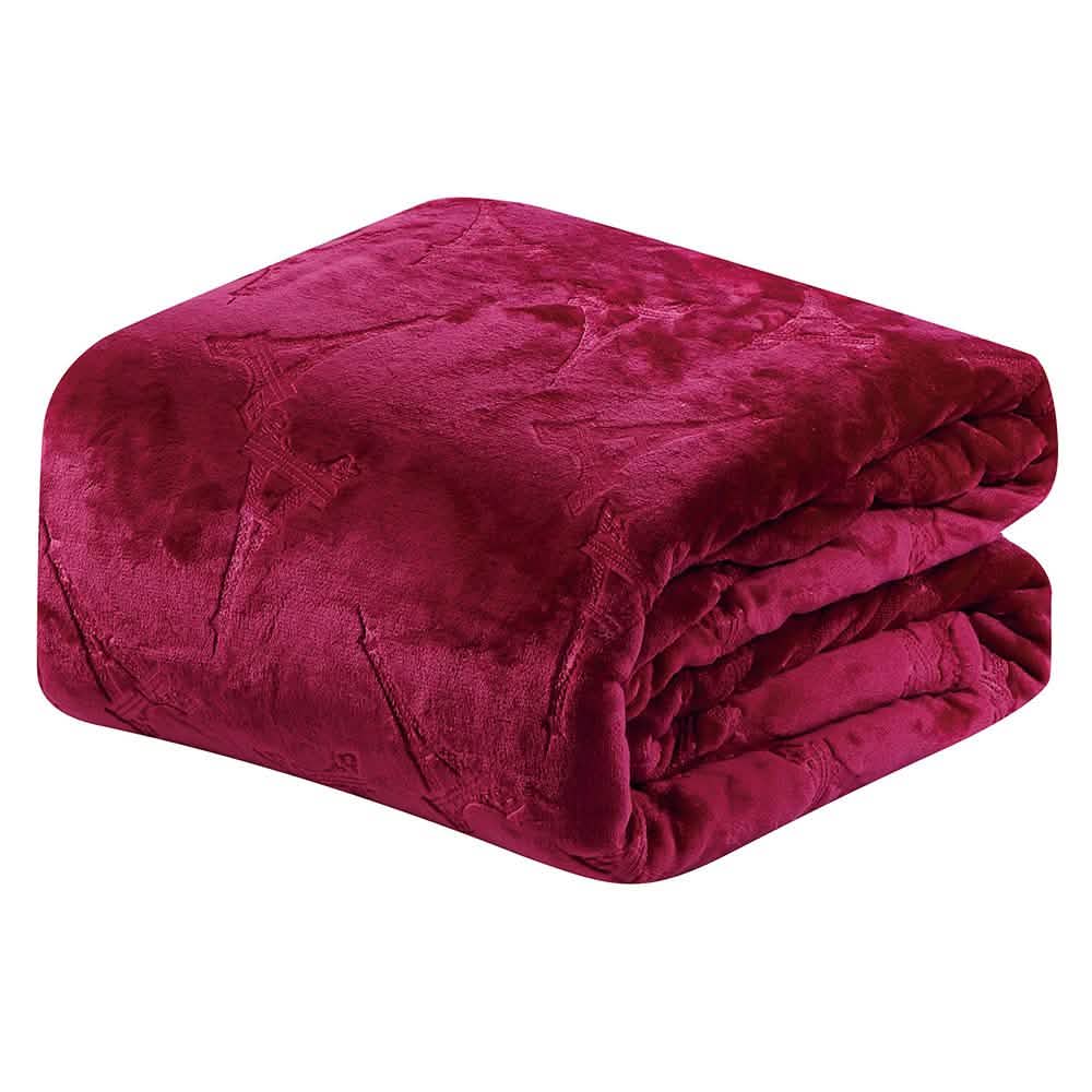 Embossed Premium Flannel Fleece Blanket - Eiffel Tower Design DailySale