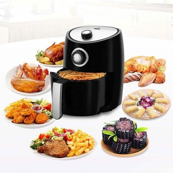 Emerald Air Fryer and Recipe Book 1000 Watts, 2 Liter Rapid Air Motion with Timer DailySale