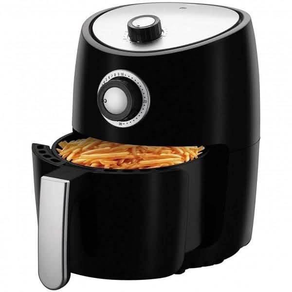 Emerald Air Fryer and Recipe Book 1000 Watts, 2 Liter Rapid Air Motion with Timer DailySale