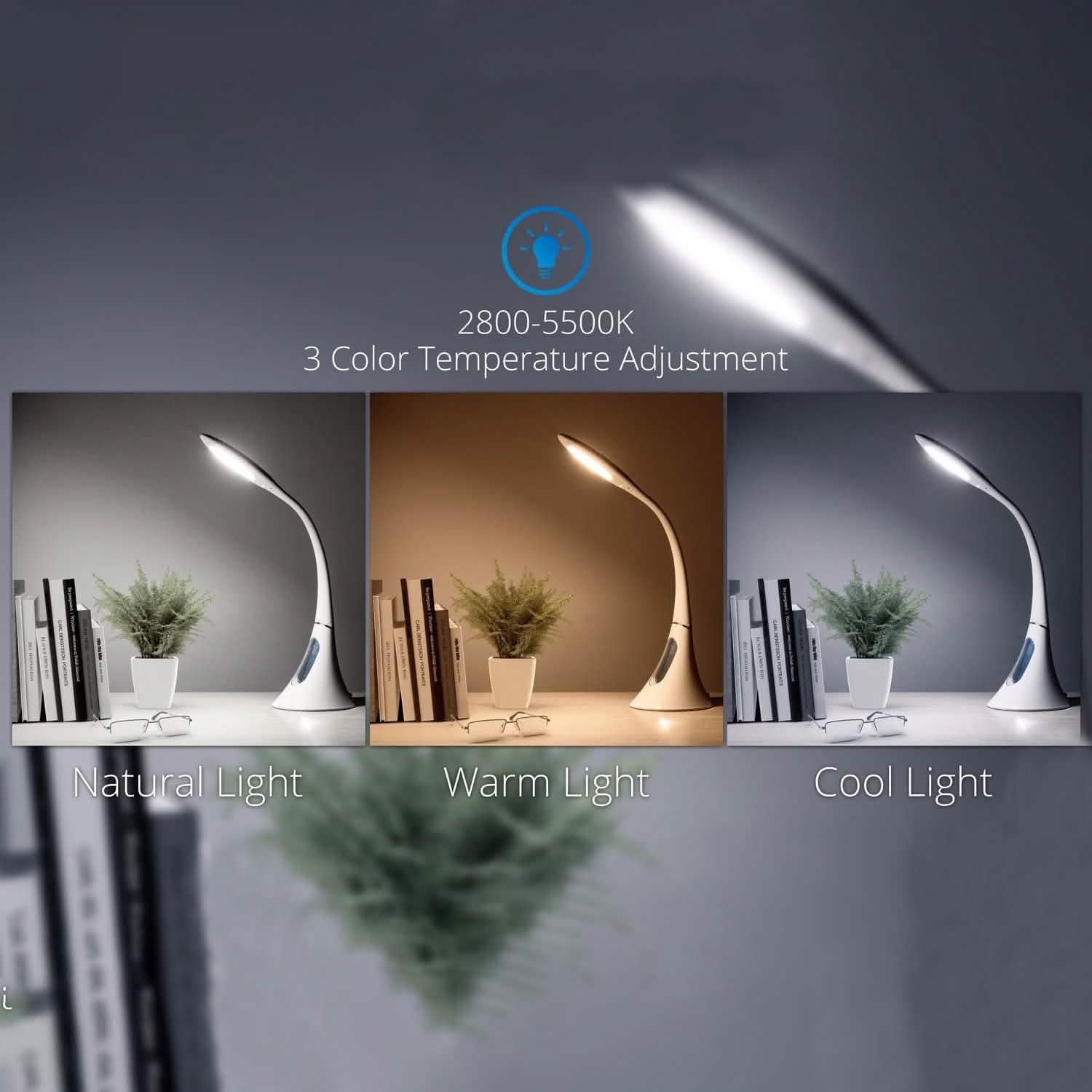 EROS Flexible Gooseneck Dimmable LED Desk Lamp DailySale