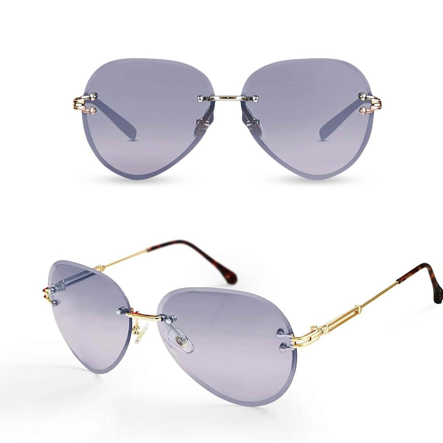 ETCBUYS Women Aviation Sunglasses - Gray DailySale