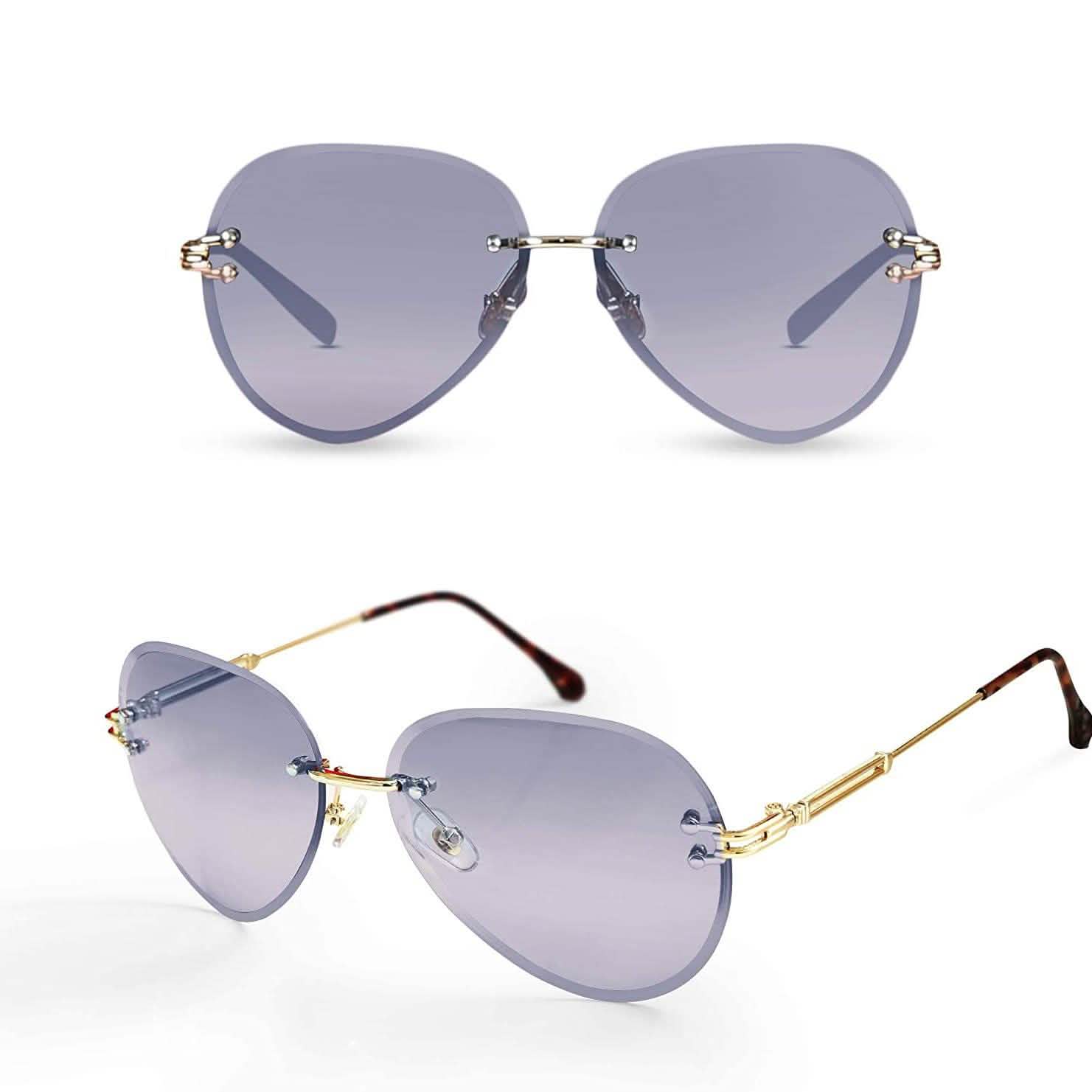 ETCBUYS Women Aviation Sunglasses - Gray DailySale