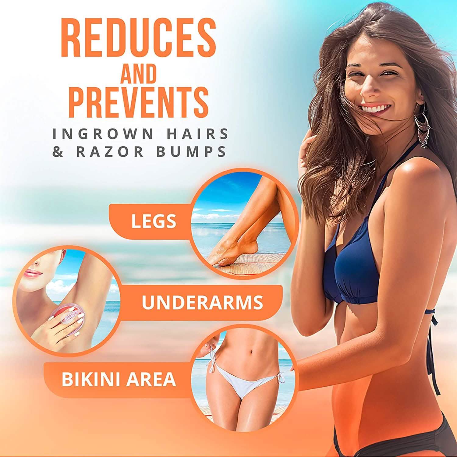 Exfoliating Brush Ingrown Hair and Razor Bump Treatment DailySale