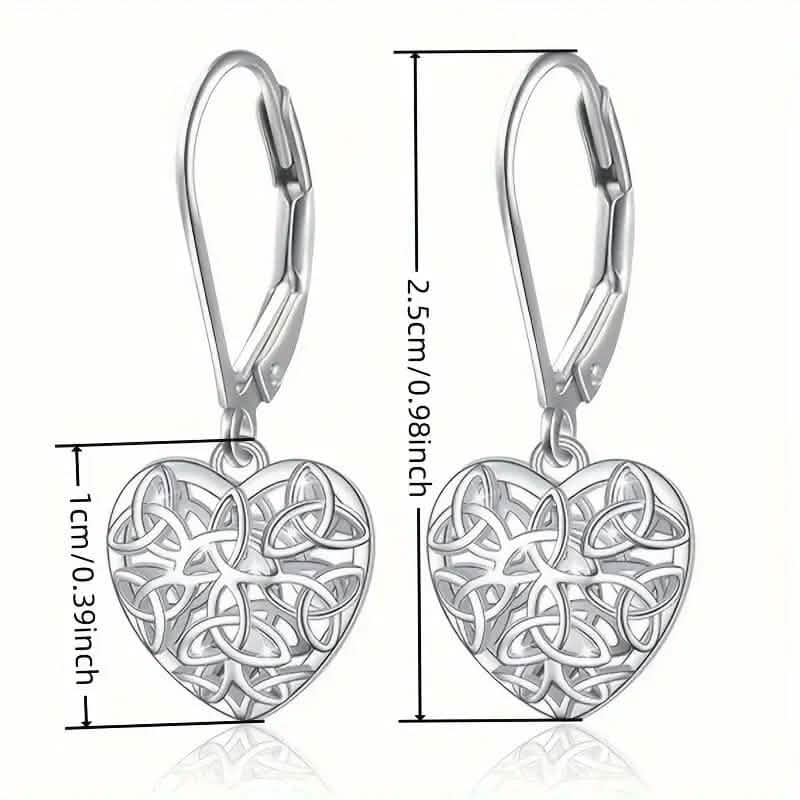 Exquisite Hollow Heart-Shaped Hoop Earrings DailySale