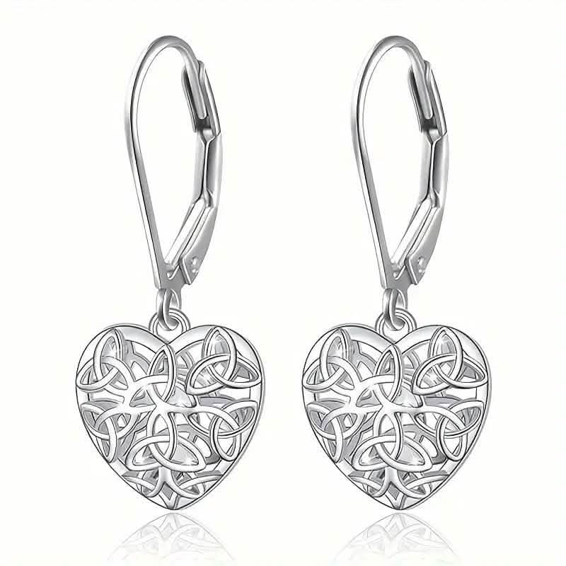 Exquisite Hollow Heart-Shaped Hoop Earrings DailySale