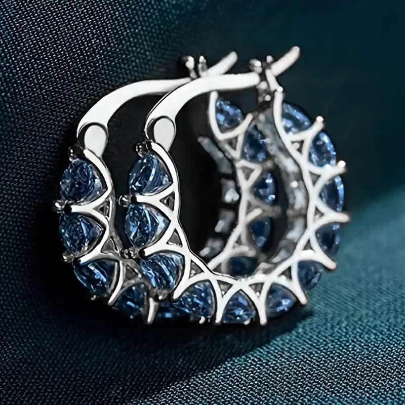 Exquisite Zirconia Hoop Earrings DailySale