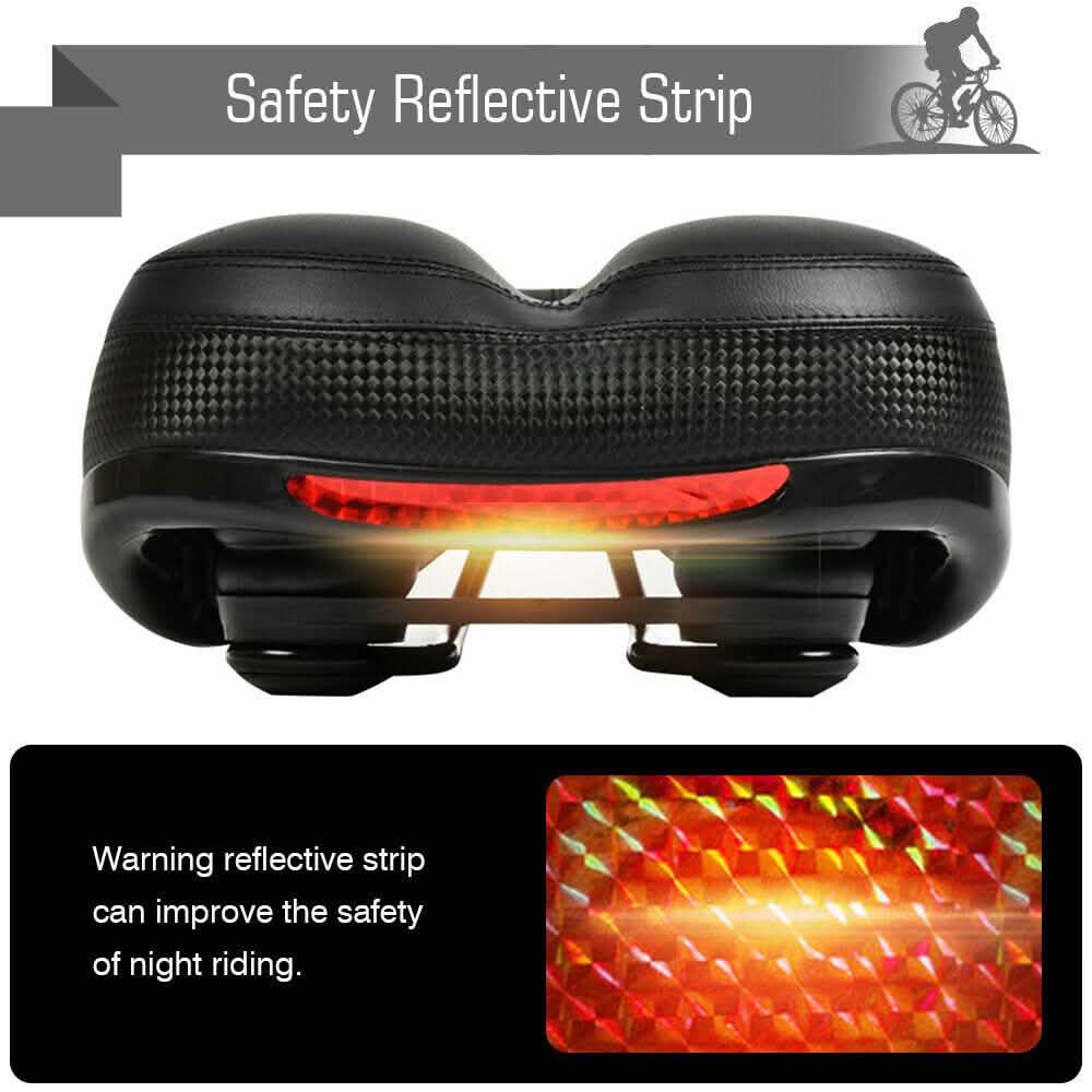 Extra Wide Big Bum Bike Seat Soft & Comfort Padded MTB Road Bicycle Gel Saddle Cushion DailySale