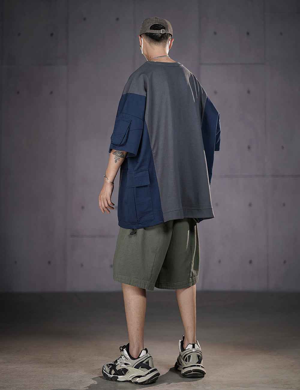 HiT38 Double Patchwork I-Tech Tee